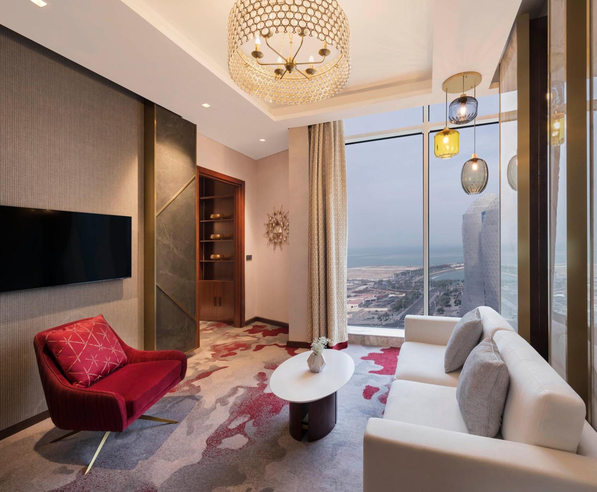 Velero Hotel Doha Lusail Kültér fotó A suite at the hotel