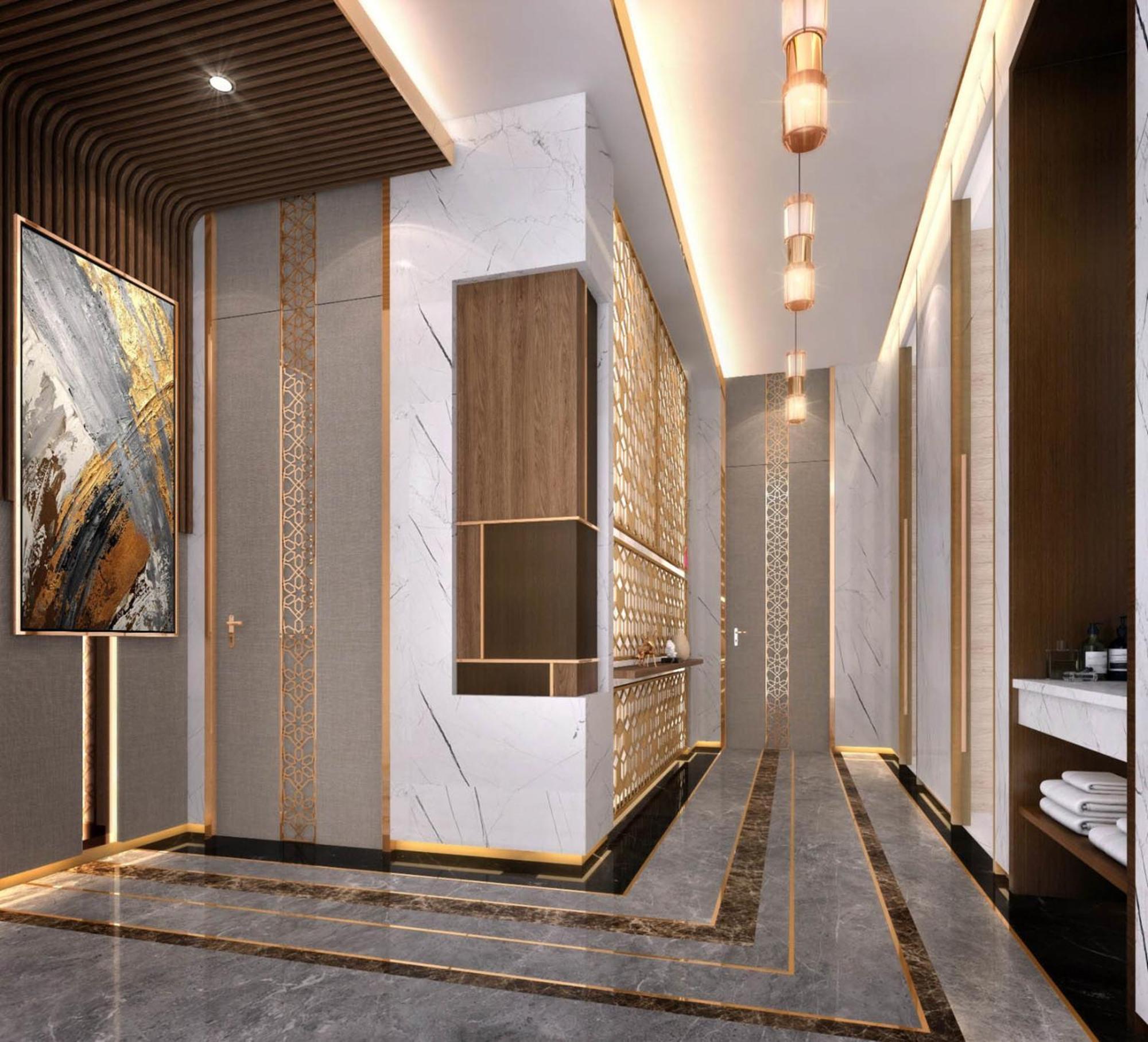 Velero Hotel Doha Lusail Kültér fotó Interior of the hotel