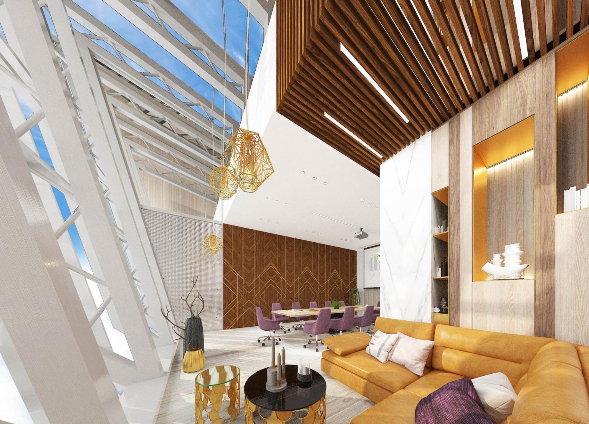 Velero Hotel Doha Lusail Kültér fotó Interior of the Sky Loft